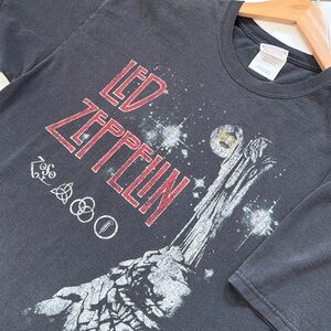 Hanes Heavyweight Vintage Led Zeppelin Graphic T-Shirt | Size L